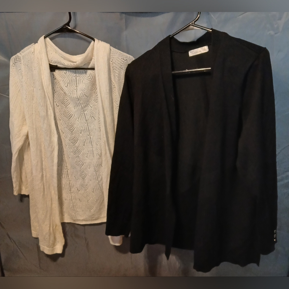 2 Black and White Women's Sweater Set